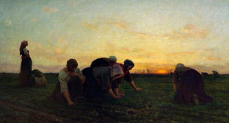 Jules Breton Weeders oil painting picture